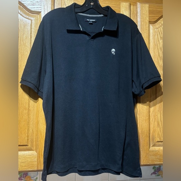 Karl Lagerfeld Paris Men's Slim Fit Short-Sleeve Pique Polo Shirt XXL - Picture 5 of 7